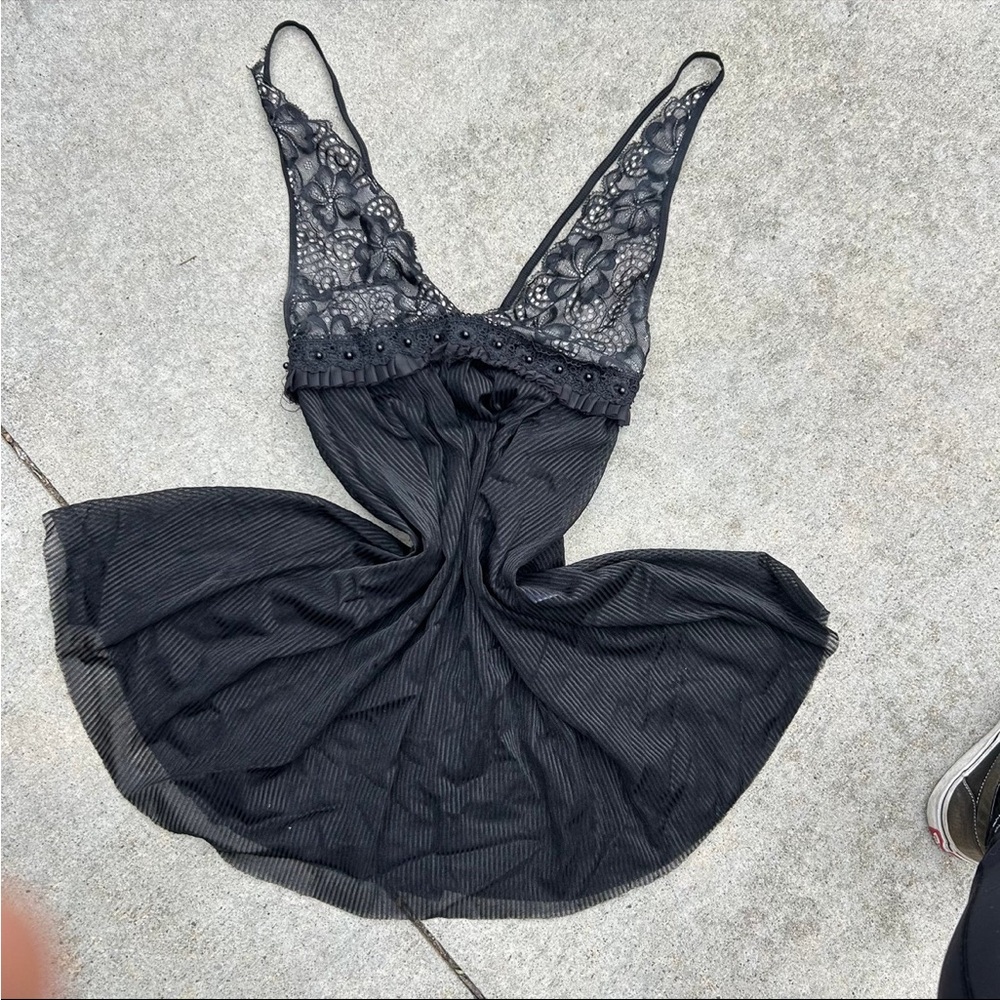 Y2K slip dress lingerie